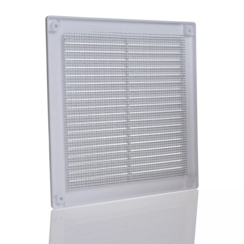 Vetracia mriežka 300x300 mm so sieťkou proti hmyzu - biela