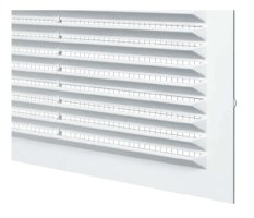 Větrací plochá mřížka 138x138 mm se síťkou proti hmyzu, bílá