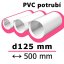Okrúhle ventilačné potrubie d125 mm dĺžka 500 mm