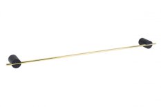 SINTRA – Vešiak na uterák tyčovy 600 mm – černá a zlatá – BISK 08307