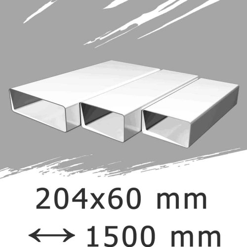 Ploché ventilační potrubí 204x60 délka 1500 mm