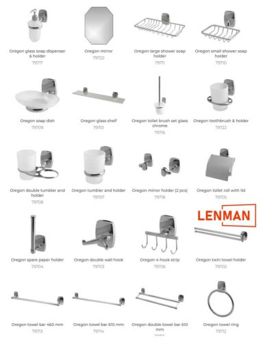 OREGON – Dávkovač mydla skleněný s držiakom – chrom – BISK 79717