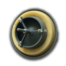 Anemostat talířový ventil přívodní d100 mm - šedá