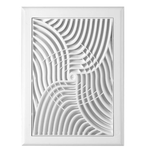 Vetracia mriežka 140 x 210 mm so sieťkou proti hmyzu - biela