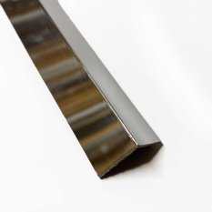 Rohová lišta plastová – L profil – 2750 mm – chrom lesk – 20 x 20 mm