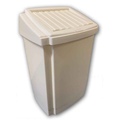 Odpadkový kôš SWING 50 L so samostatným vekom - biely