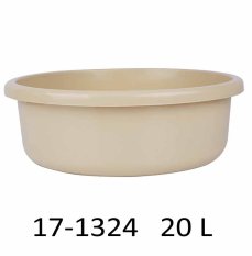 Miska okrúhla KLASIK 20 L – priemer 46 cm – béžová – 17-1324