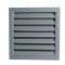 Větrací mřížka 140x140 mm s límcem d100 mm a síťkou, šedá