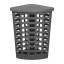 Koš na prádlo BOSTON 45 L rohový - černý - 430 x 430 x V 630 mm