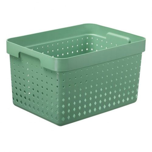 Plastový košík SEOUL XL 6025 – organizér 27x38x21 cm – černá