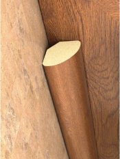 Vyplňovací lišta plastová – čtvrtkruh 14x14 – 2750 mm – mahagon