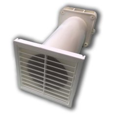 Ventilační sada FUTURUM - potrubí d100 + mřížka + hlavice se zavírací klapkou