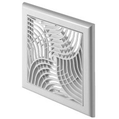 Vetracia mriežka 190x260 mm s ručnou žalúziou a sieťkou proti hmyzu - biela