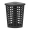 Koš na prádlo BOSTON 45 L rohový - černý - 430 x 430 x V 630 mm