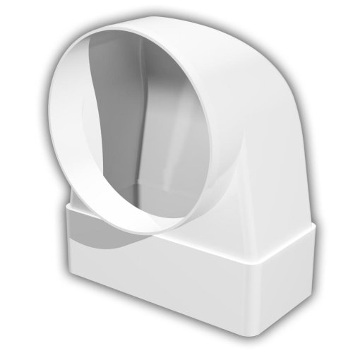 Koleno redukce 90° s límci 204x60 a d150 mm - pro spojení potrubí