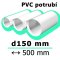 Kulaté ventilační potrubí d150 mm délka 500 mm