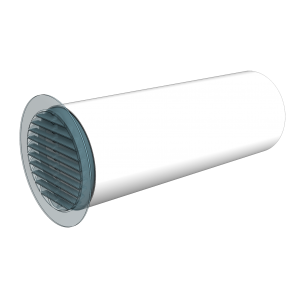 Okrúhle ventilačné potrubie d125 mm dĺžka 500 mm