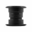Okrúhly vetrací ventil do dverí a nábytku d50 mm - dvojdielny - čierna