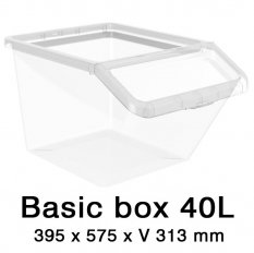 Úložný box Basic Box 40 L so šikmým čelom