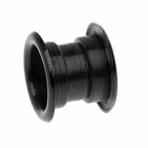 Okrúhly vetrací ventil do dverí a nábytku d50 mm - dvojdielny - čierna