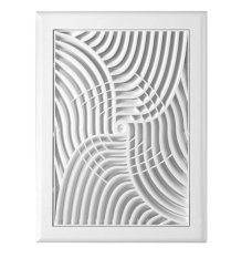 Vetracia mriežka 140 x 210 mm so sieťkou proti hmyzu - biela