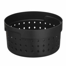 Plastový košík SEOUL kulatý 5122 – organizér 14x14x7 cm – šedá