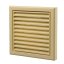 Vetracia mriežka 183x183 mm s golierom d125 mm a sieťkou - béžová