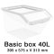Úložný box Basic Box 40 L se zkoseným čelem