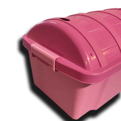 Úložný box PIRÁT - detská truhla na hračky - oranžová