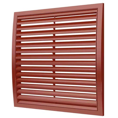 Venkovní větrací mřížka ASA 350x350 mm - cihlová