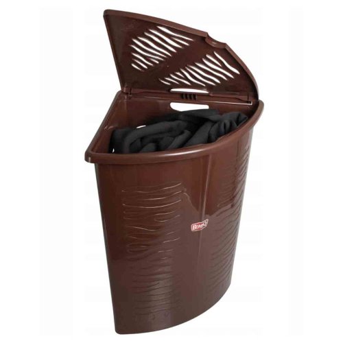 Kôš na bielizeň rohový ZEBRA 45 L - biela - BRANQ 04-1402