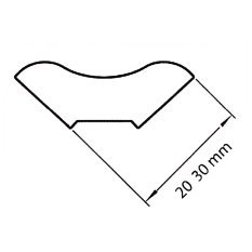 Lišta do vnitřního rohu plastová – 30x30 – 2500 mm – bílá