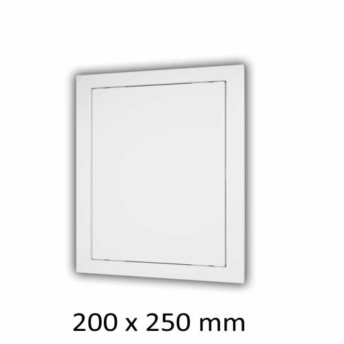 Plastová revizní dvířka 200 x 250 mm s montážním límcem