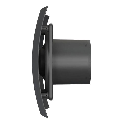 Ventilátor černý BREEZE BLACK d100 s kuličkovými ložisky a zpětnou klapkou