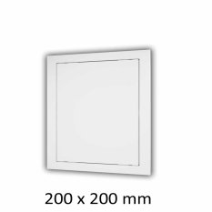 Plastové revízne dvierka 200 x 200 mm s montážnym golierom