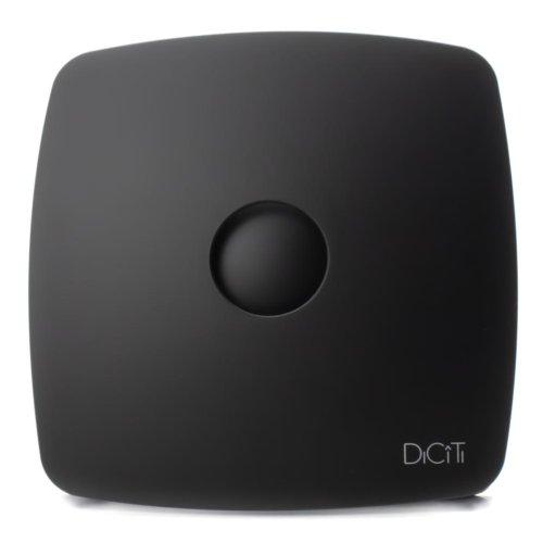 Ventilátor černý RIO BLACK d100 s kuličkovými ložisky a zpětnou klapkou