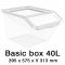 Úložný box Basic Box 40 L se zkoseným čelem