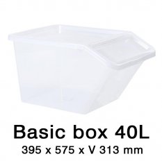Úložný box Basic Box 40 L se zkoseným čelem