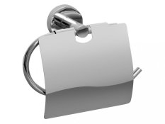 FORYOU – Držiak na toaletný papier s poklopom – chrom – BISK 01179
