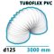 Flexibilní větrací PVC potrubí d125 délka 3000 mm TUBOFLEX