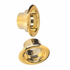 Kulatý větrací ventil do dveří a nábytku d50 mm - dvoudílný - zlatá