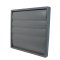 Venkovní mřížka 150x150 mm s gravitační žaluzií a límcem d100 mm, šedá
