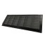 Vetracia mriežka do dverí 335x132 mm s golierom a sieťkou, čierna