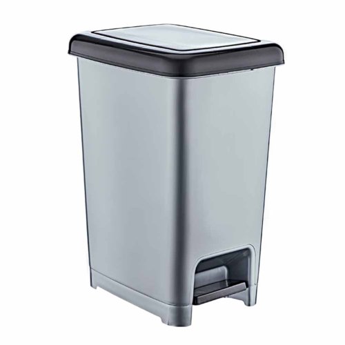 Odpadkový kôš s pedálom SLIM 15 L - šedý