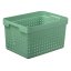 Plastový košík SEOUL XL 6025 – organizér 27x38x21 cm – černá