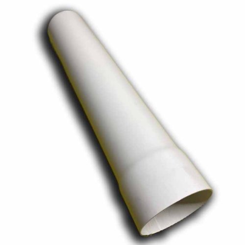 Kulaté větrací potrubí d125 mm délka 500 mm s límcem d129 mm
