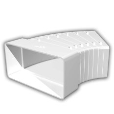 Koleno s volitelným úhlem pro větrací potrubí 110x55 mm