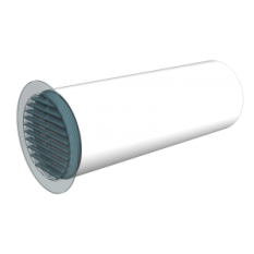 Kulaté ventilační potrubí d125 mm délka 2000 mm
