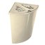 Kôš na bielizeň rohový ZEBRA 45 L - béžový - BRANQ 04-1402