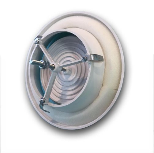 Anemostat tanierový ventil prívodný d100 mm, biely